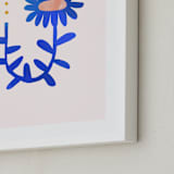 "A Flower For You, A Flower For Me II" - Art Print in Rain by Kayla King - Frame Close-up