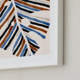 "Abstract Monstera Leaf" - Art Print in Cinnamon by Iveta Angelova - Frame Close-up