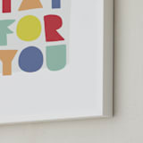 "yay for you" - Art Print in carnival by Lea Delaveris - Frame Close-up