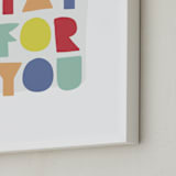 "yay for you" - Art Print in carnival by Lea Delaveris - Frame Close-up