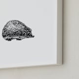 "pétit hérisson" - Art Print in Black by IMG_101 - Frame Close-up