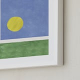 "Your Serve 1" - Art Print in Blue Deuce by Alicia Abla - Frame Close-up