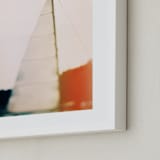 "Sunset Sail" - Art Print in Orange by ALICIA BOCK - Frame Close-up