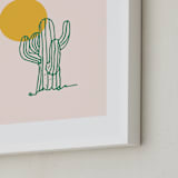 "Saguaro I" - Art Print in Blush by Erika Firm - Frame Close-up