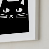 "Sour Puss" - Art Print in Midnight by Sequana Studio - Frame Close-up