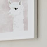 "Alpaca" - Art Print in Petal by Stacey Hill - Frame Close-up