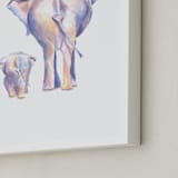 "Big and Little 3" - Art Print in cool beige by Stacey Brod - Frame Close-up