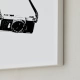 "Behind the Lens" - Art Print in Noir by Alicia Youngken - Frame Close-up