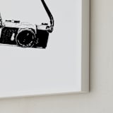 "Behind the Lens" - Art Print in Noir by Alicia Youngken - Frame Close-up
