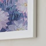 "Free & Wild" - Art Print in Dahlia by Susan Moyal - Frame Close-up