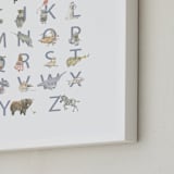 "The Animalphabet" - Art Print in Sand by Genevra Bell - Frame Close-up