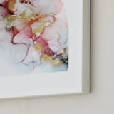 "Dreaming 2" - Art Print in Coral by Kathy Par - Frame Close-up