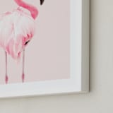 "PINK_" - Art Print in White by Rega - Frame Close-up