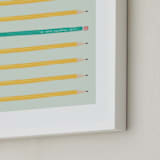 "Live in Color" - Art Print in Olive by Char-Lynn Griffiths - Frame Close-up