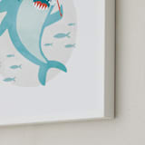 "great white teeth" - Art Print in Ocean by Susan Asbill - Frame Close-up