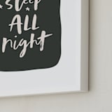 "Night & Day" - Art Print in Black by Erica Krystek - Frame Close-up