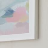 "Rainbows and Sunshine" - Art Print in Soft Pink by Lindsay Kelly Art - Frame Close-up