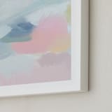 "Rainbows and Sunshine" - Art Print in Soft Pink by Lindsay Kelly Art - Frame Close-up