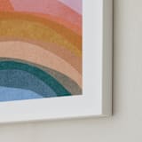 "paper rainbow" - Art Print in Rainbow by Carrie Moradi - Frame Close-up