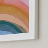 "paper rainbow" - Art Print in Rainbow by Carrie Moradi - Frame Close-up