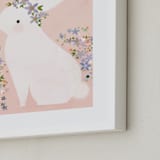 "Bunny" - Art Print in Petal by Lori Wemple - Frame Close-up
