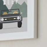 "Beep Beep" - Art Print in Forest by Christie Garcia - Frame Close-up