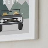 "Beep Beep" - Art Print in Forest by Christie Garcia - Frame Close-up