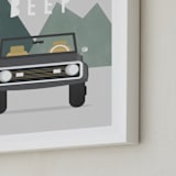 "Beep Beep" - Art Print in Forest by Christie Garcia - Frame Close-up