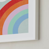 "Double Rainbow with Moon and Sun III" - Art Print in Moonlight by Emanuela Carratoni - Frame Close-up
