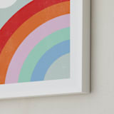 "Double Rainbow with Moon and Sun III" - Art Print in Moonlight by Emanuela Carratoni - Frame Close-up