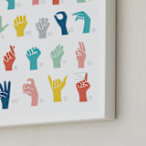American Sign Language ABCs Open Edition Children's Art Print by Jessie Steury