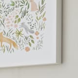 "Flora and Fauna" - Art Print in Rose by Hannah Williams - Frame Close-up