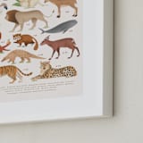 "Asia, endangered animals" - Art Print in Ivory by Sabrin Deirani - Frame Close-up