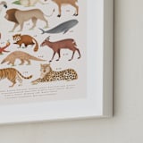 "Asia, endangered animals" - Art Print in Ivory by Sabrin Deirani - Frame Close-up