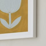 "Enchanted Tulip" - Art Print in Sun Yellow by Alisa Galitsyna - Frame Close-up