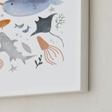 "Sea Life" - Art Print in Ocean by Hannah Williams - Frame Close-up