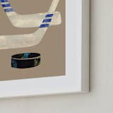 "Let's Play! 2" - Art Print in Tan by Alethea and Ruth - Frame Close-up