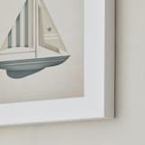 "Sailboat" - Art Print in Sky by Paola Benenati - Frame Close-up
