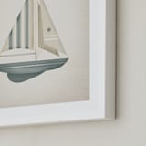 "Sailboat" - Art Print in Sky by Paola Benenati - Frame Close-up