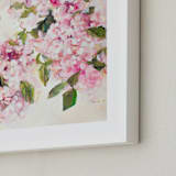 "Enchanted Garden 3" - Art Print in Floral Pink by Arohika Verma - Frame Close-up