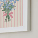 "Forget Me Not" - Art Print in Rose by Joanna Rosado - Frame Close-up
