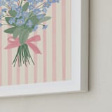"Forget Me Not" - Art Print in Rose by Joanna Rosado - Frame Close-up