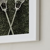 "Lacrosse" - Art Print in Field by Heather Deffense - Frame Close-up
