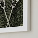 "Lacrosse" - Art Print in Field by Heather Deffense - Frame Close-up