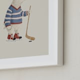 "Animal All-Stars 3" - Art Print in Dusty Beige by Malunio - Frame Close-up