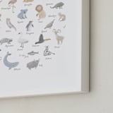 "ABC Animals" - Art Print in Brown by Dani Lugato - Frame Close-up