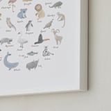 "ABC Animals" - Art Print in Brown by Dani Lugato - Frame Close-up
