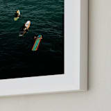 "Surf Social" - Art Print in Ocean by Shannon Howard - Frame Close-up