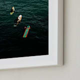 "Surf Social" - Art Print in Ocean by Shannon Howard - Frame Close-up