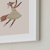 "Animal All-Stars 5" - Art Print in Dusty Beige by Malunio - Frame Close-up